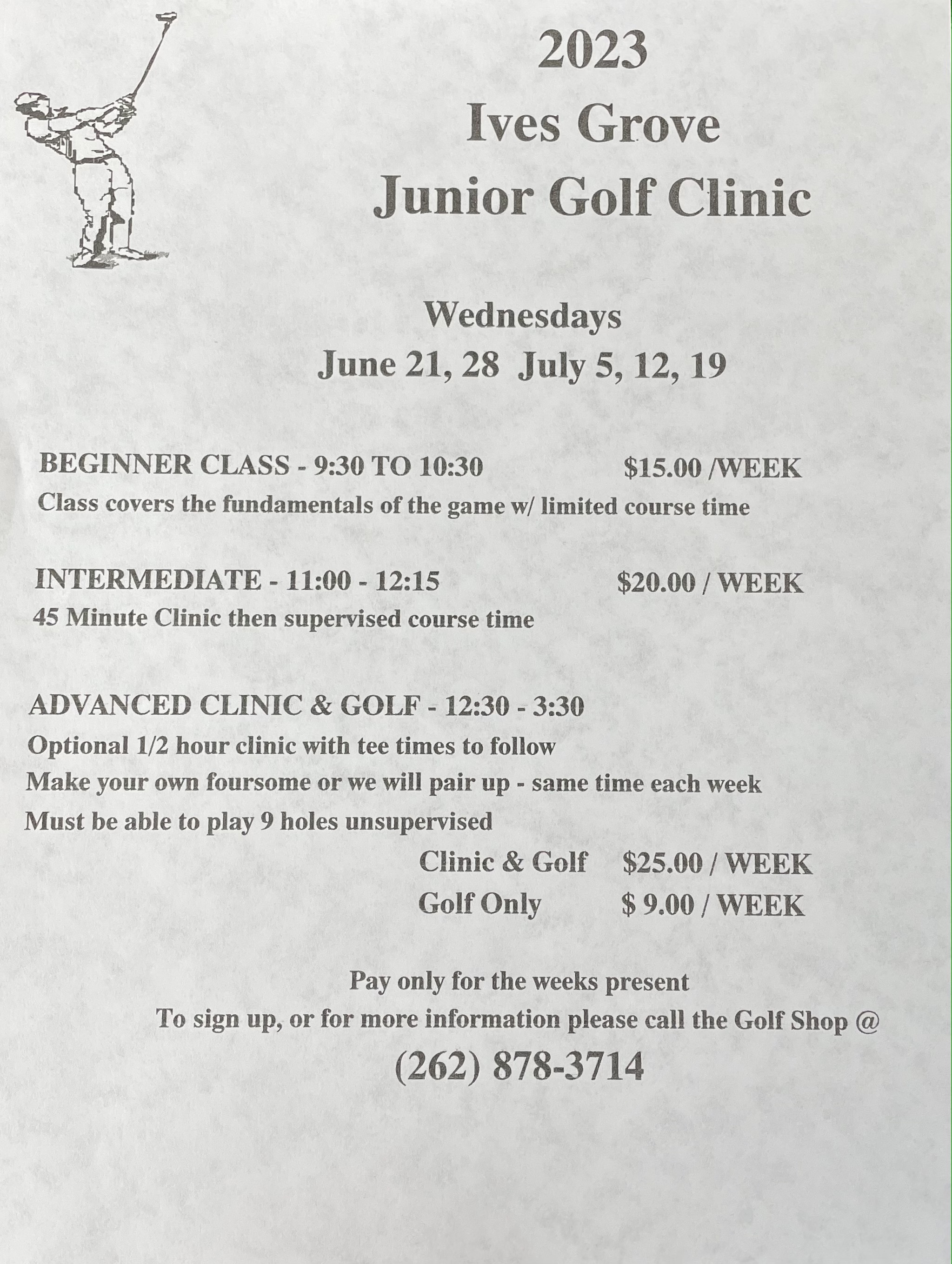 Instruction - Ives Grove Golf Links